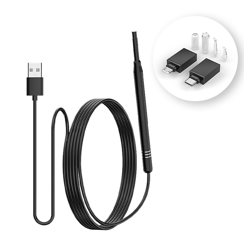 Usb C Earphone - Otoskop do czyszczenia uszu Kamera endoskopowa