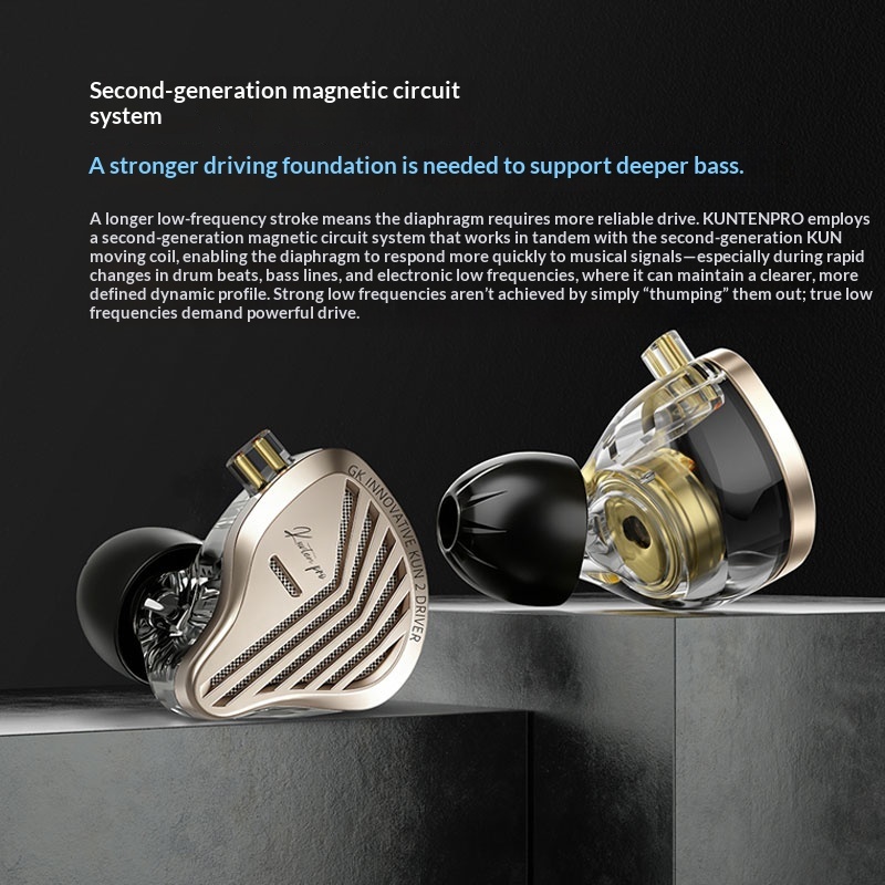 Audiophile Headphone Wired - GK KUNTEN PRO – wysokiej jakości