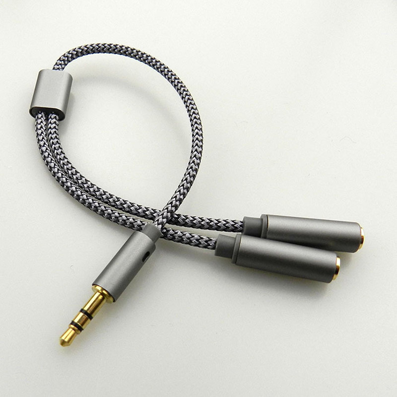 Earphone Splitter Jack - Rozdzielacz audio 3,5 mm typu Y,