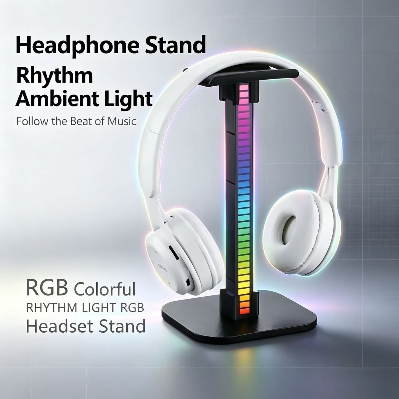 Gaming Headset Rgb - Stojak na słuchawki gamingowe USB z