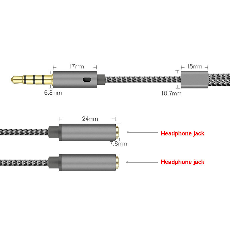 1 SZT. Rozdzielacz Audio 3.5mm – Earphone Splitter Jack recenzja i cena