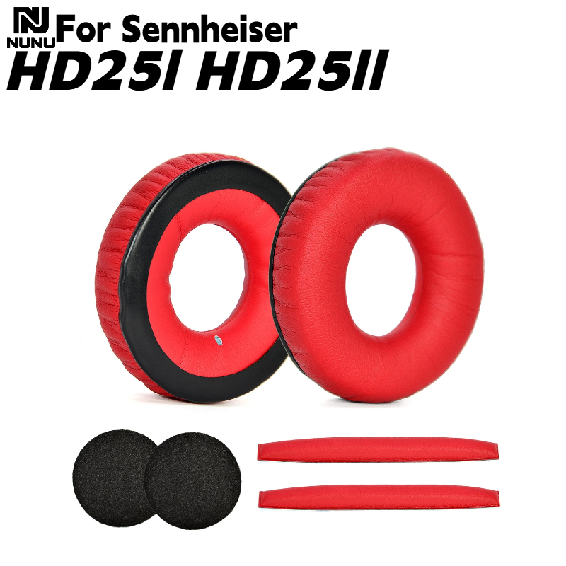 Wymienne czerwone nauszniki z  – Sennheiser Headphone Hd 25 recenzja i cena