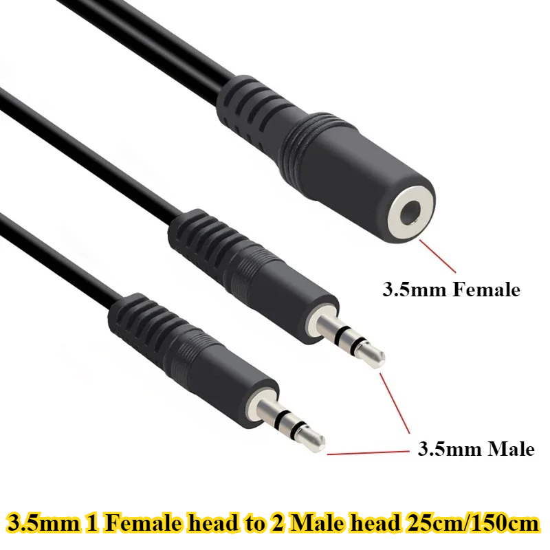 2/5 szt./partia Kabel rozdziel – Earphone Splitter Jack recenzja i cena