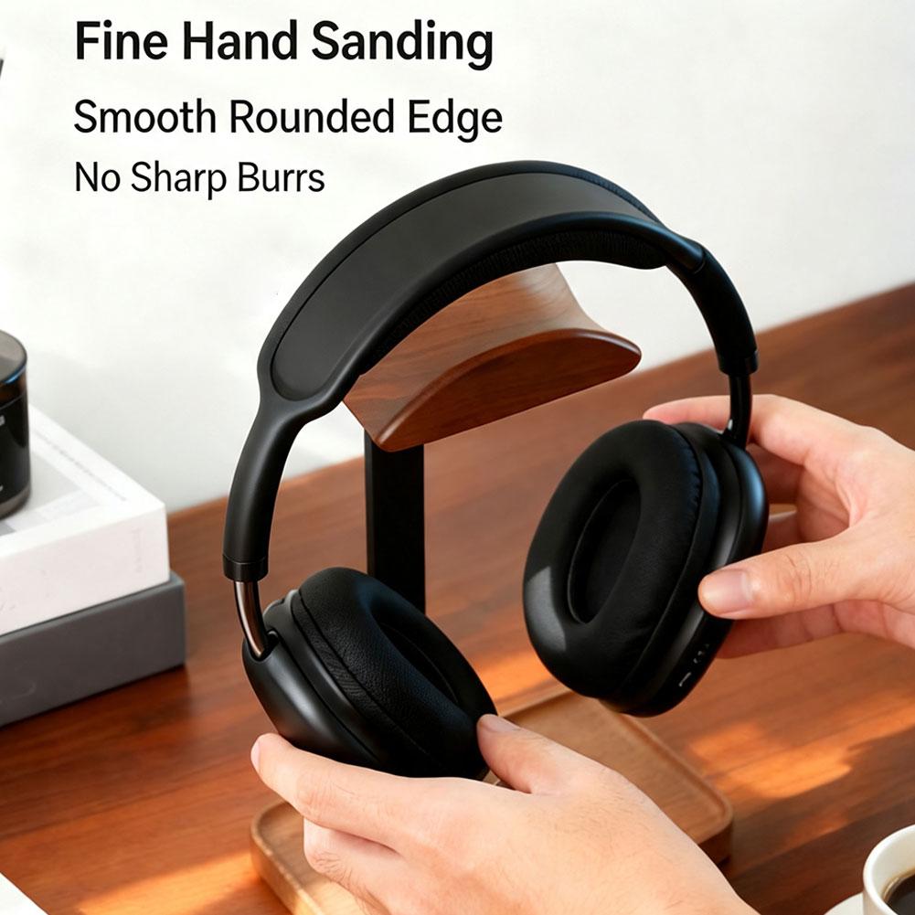 Stojak na słuchawki z drewna o – Headphone Stand Desk recenzja i cena