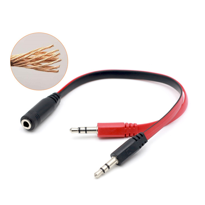 Kabel audio AUX 3,5 mm 1 żeńsk – Earphone Splitter Jack recenzja i cena