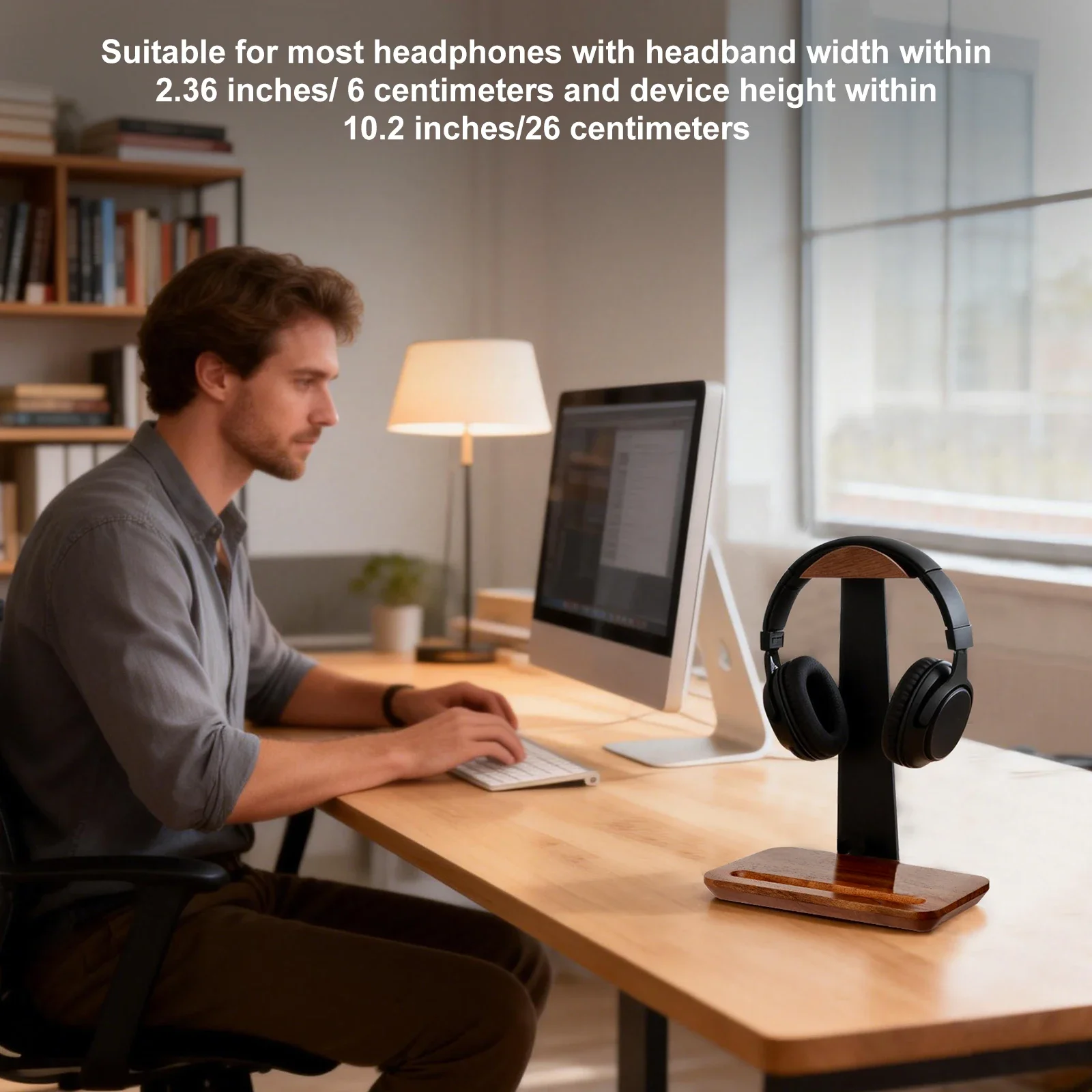 Uniwersalny drewniany stojak n – Headphone Stand Desk recenzja i cena