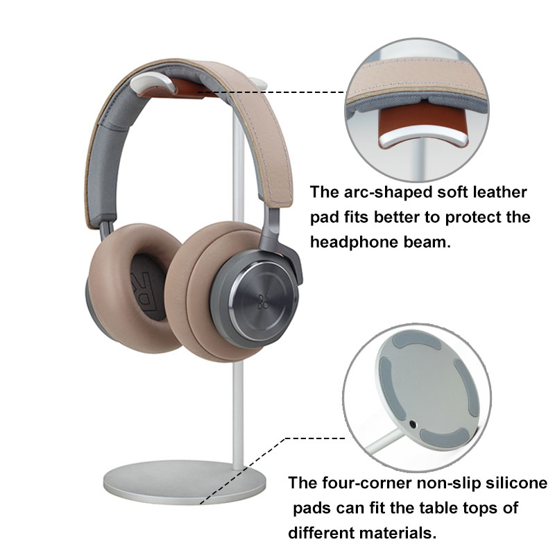 Zakrzywiony aluminiowy stojak  – Headphone Stand Desk recenzja i cena