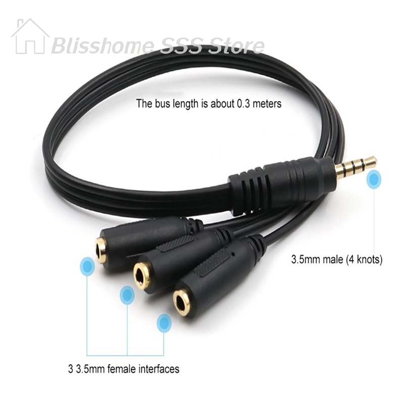 【S】Rozdzielacz audio 3.5mm 3-p – Earphone Splitter Jack recenzja i cena