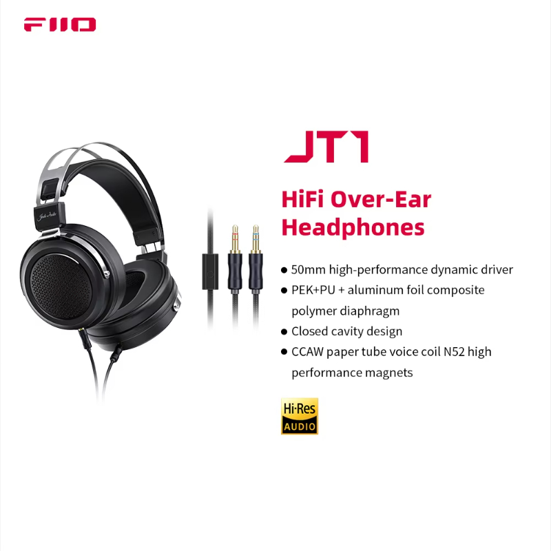 FiiO JT1 Hi-Fi przewodowe słuc – Audiophile Headphone Wired recenzja i cena